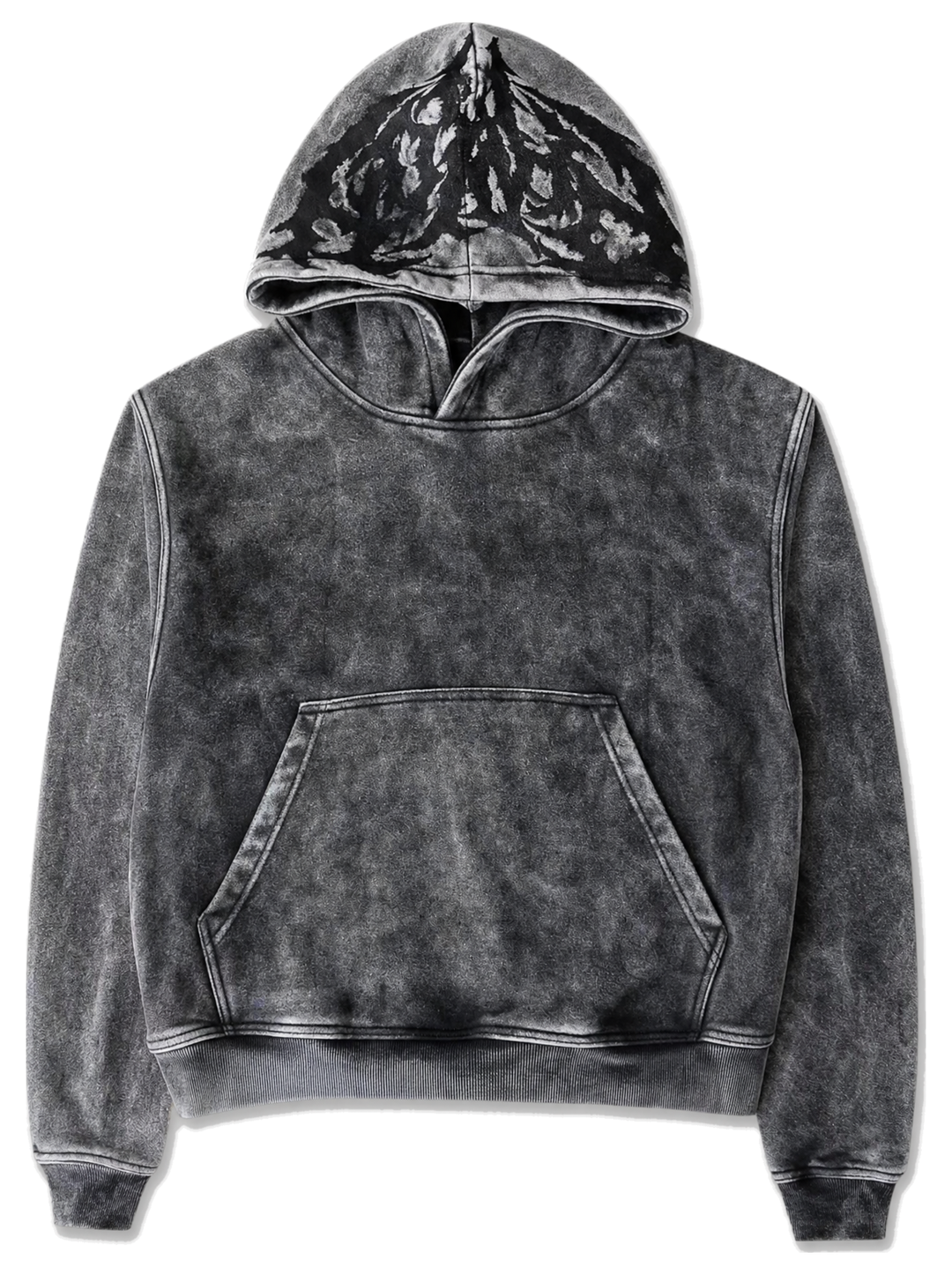 Ghoul Hoodie Washed Black front