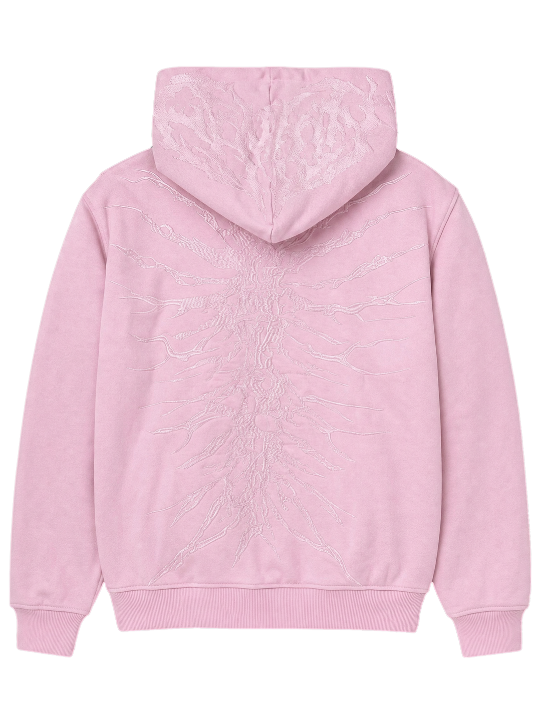 Ghoul Zip-Up Light Pink back