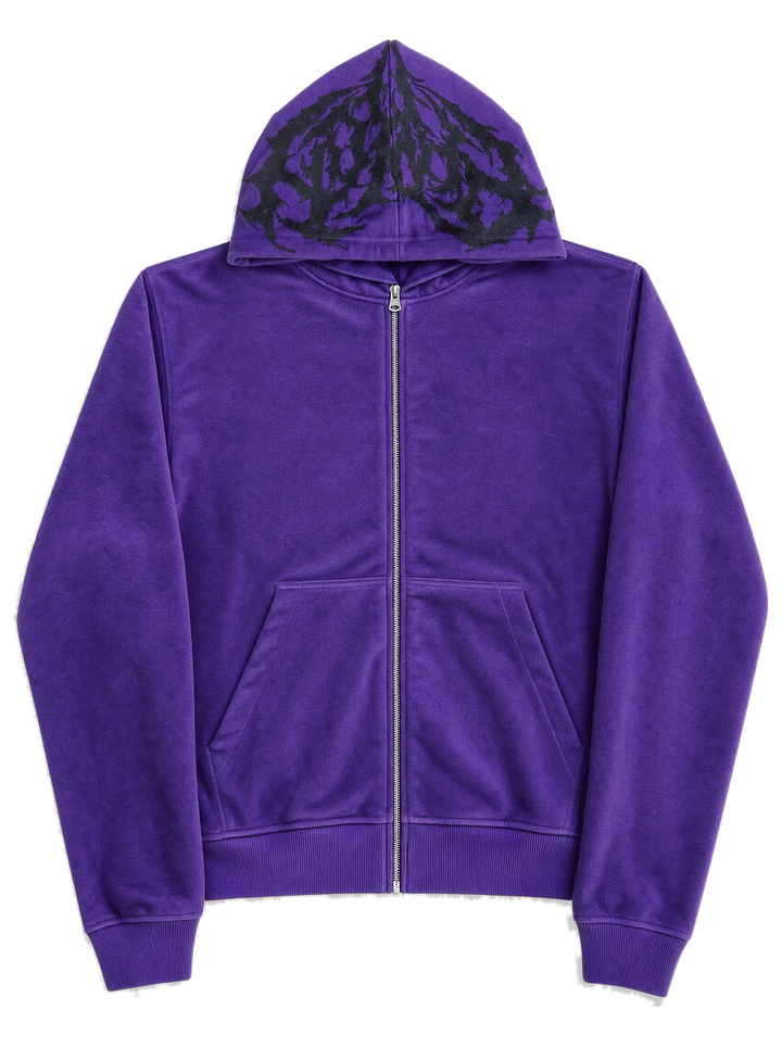 Ghoul Zip-Up Purple front