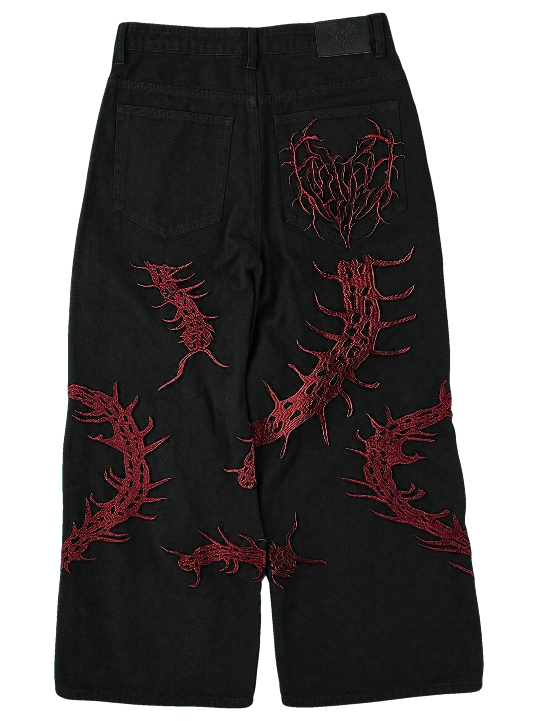 Ghoul Jeans Wine back