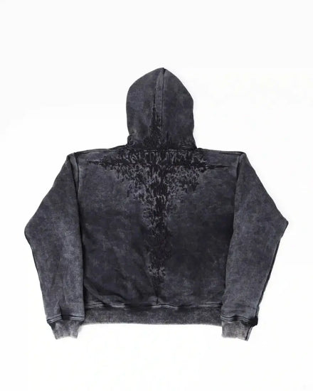 HALF A MIL ZIP BLACK+GHOUL JORTS - pholoh