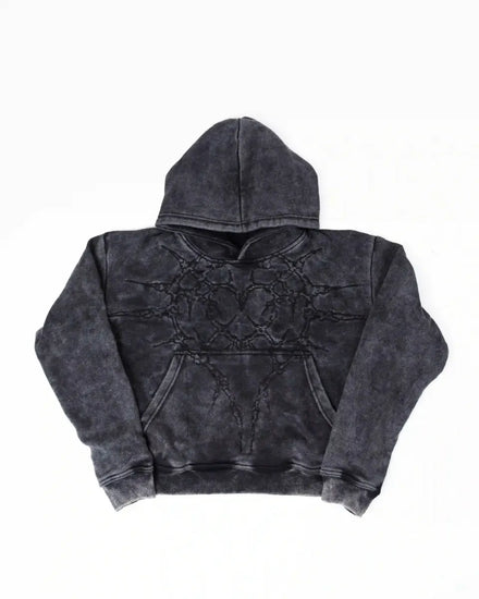 "Half a Million" Embroidered Hoodie (Black) - pholoh