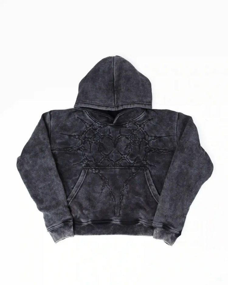 "Half a Million" Embroidered Hoodie (Black) - pholoh