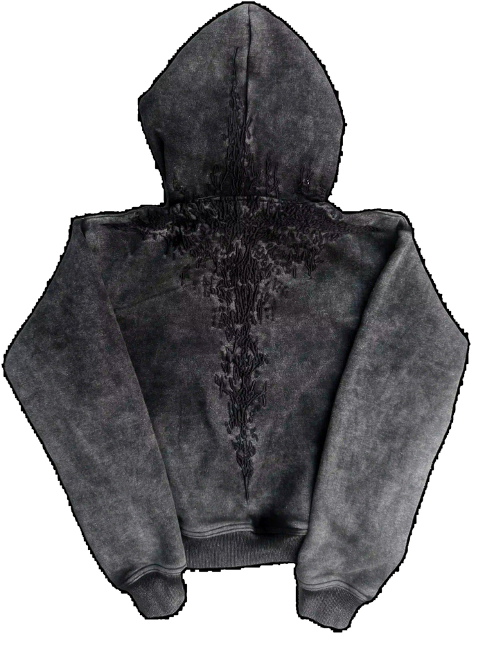 "Half a Million" Embroidered Hoodie (Black)