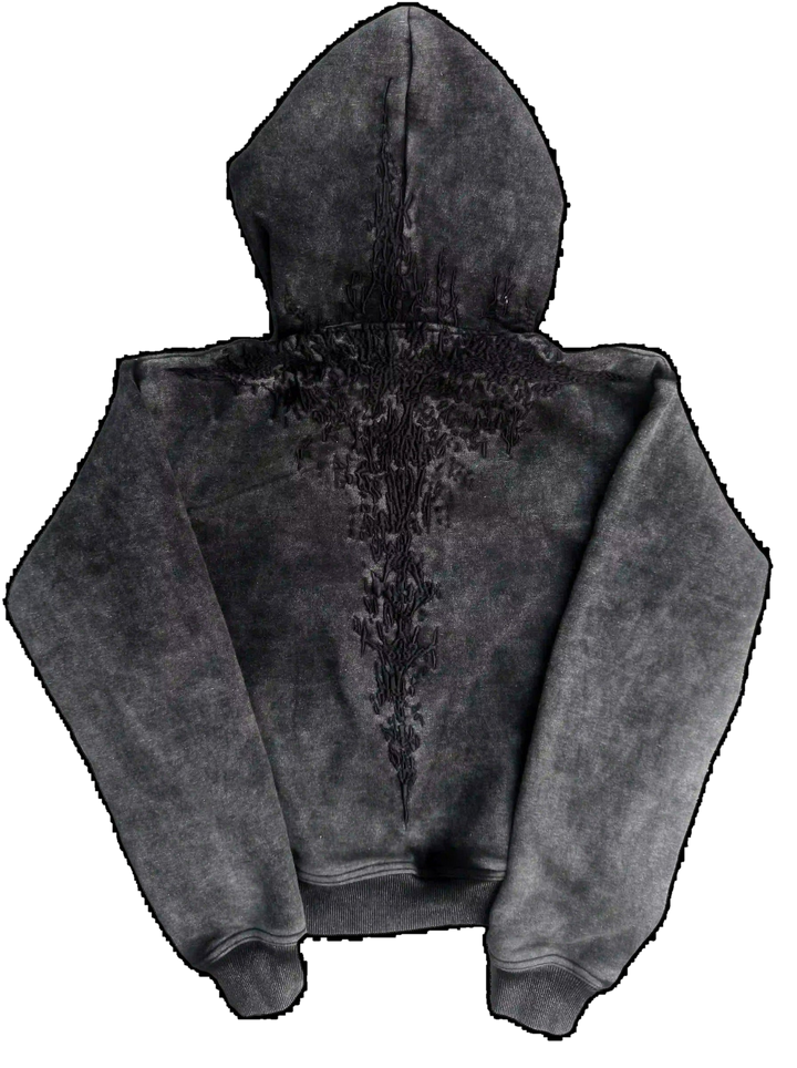 "Half a Million" Embroidered Hoodie (Black)