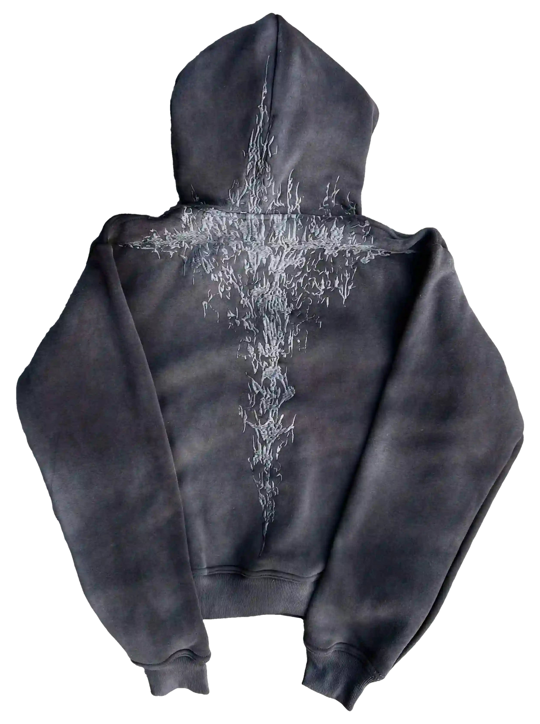 "Half a Million" Embroidery Zip-Up (Grey)