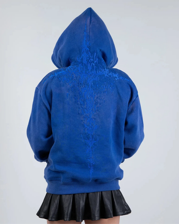 
    
      "Half a Million" Embroidered Hoodie (Royal Blue)
    
