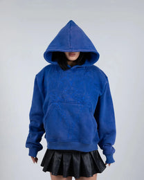 &quot;Half a Million&quot; Embroidered Hoodie (Royal Blue)