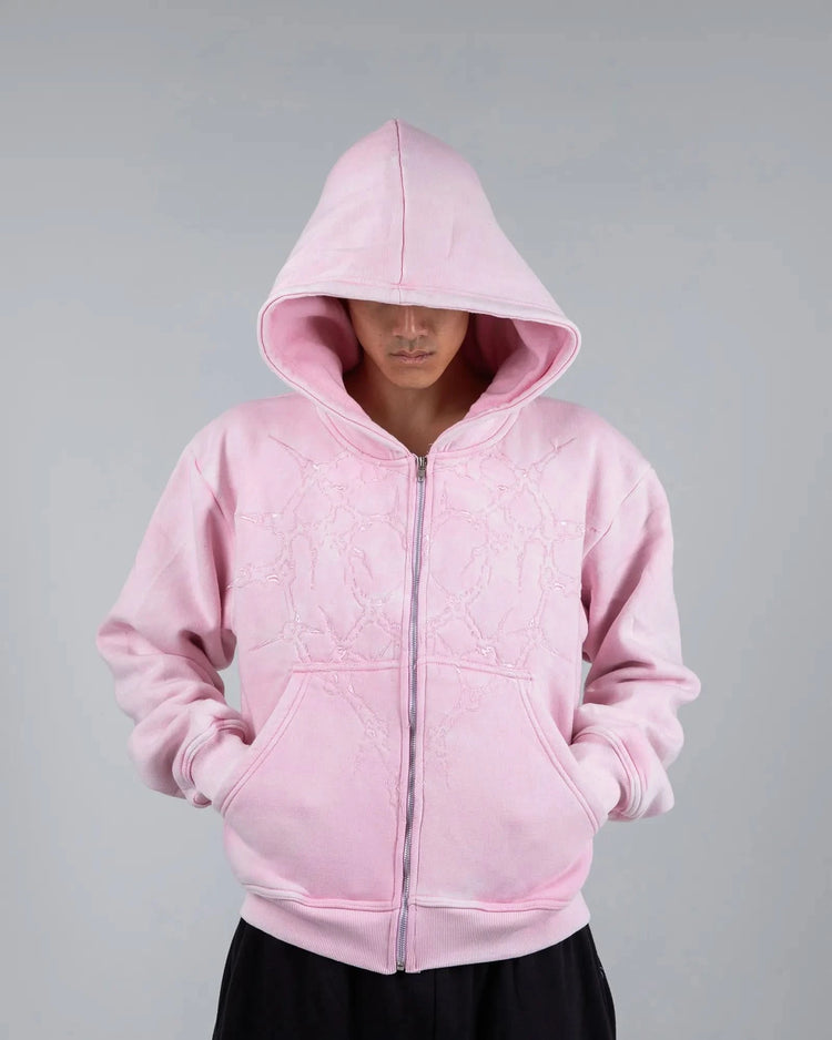 【CPGN STUDIO】Half Zip-up Holly Embroidery Sweat Holly Half Zip Pullover