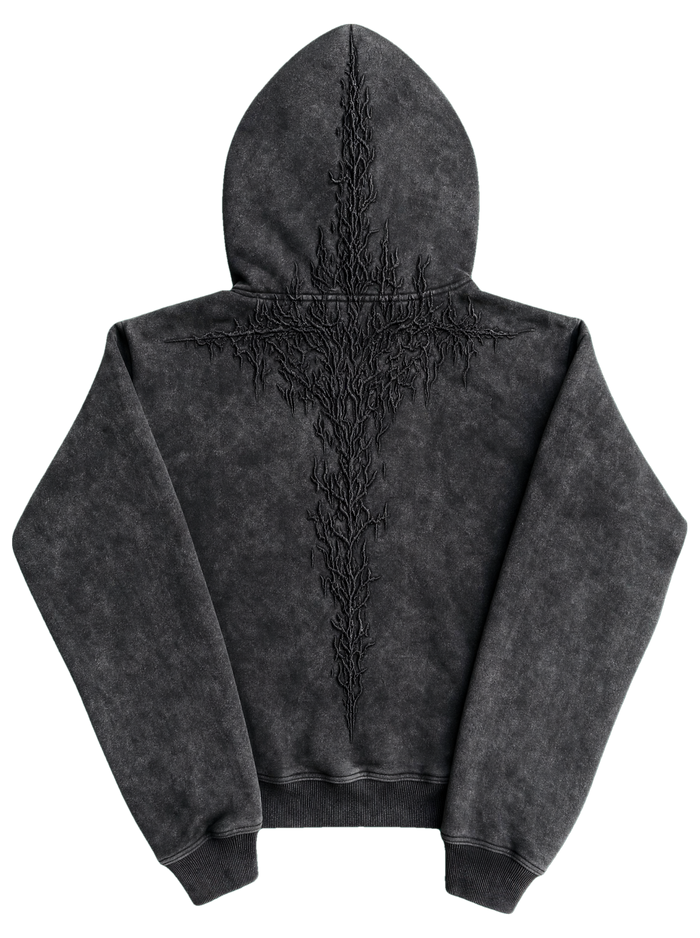 "Half a Million" Embroidered Hoodie (Black)