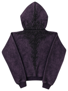 “Half a Million” Embroidered Hoodie (Dark Purple)