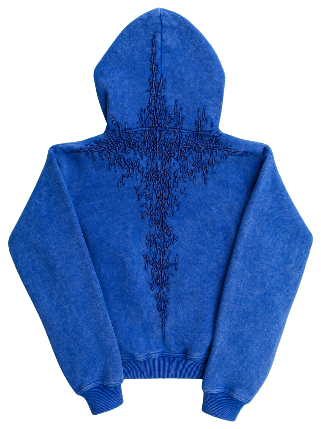 Half a Million Zip-Up Royal Blue back hood up