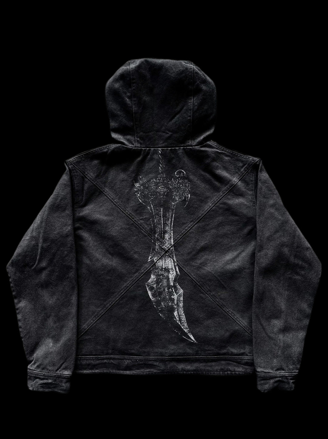 "HUNK" Canvas Jacket on black