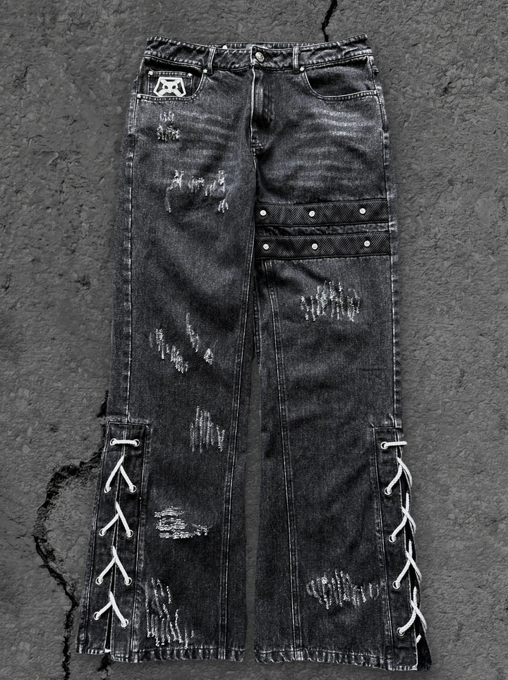 itchigo flared jeans black
