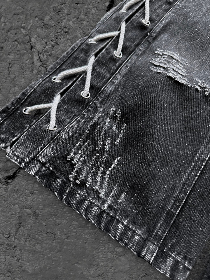 itchigo flared jeans black