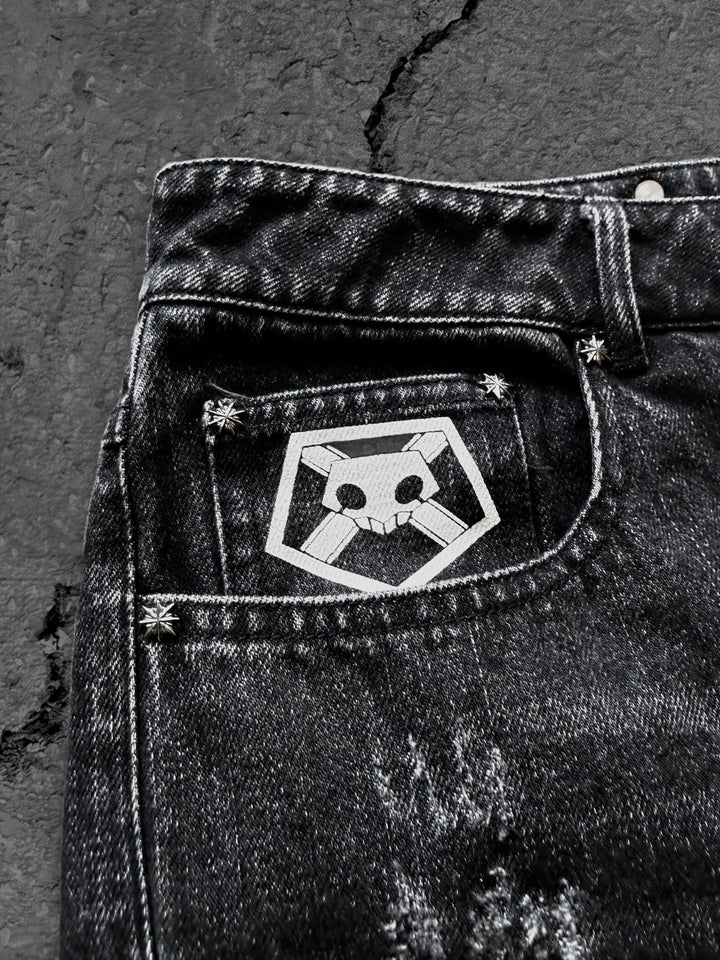 itchigo flared jeans black