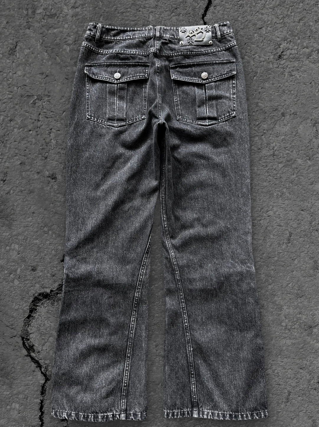 itchigo flared jeans black