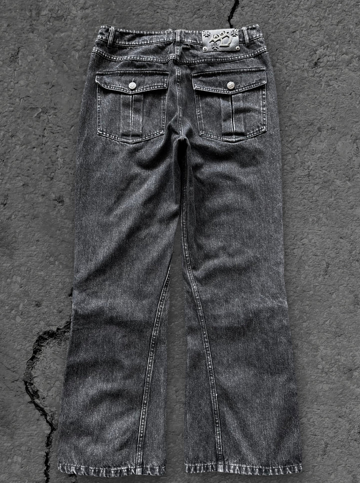 itchigo flared jeans black