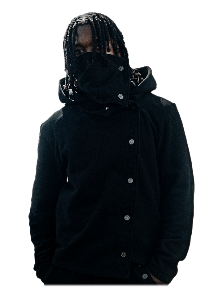 Kokusen Jacket (Onyx), front, on model