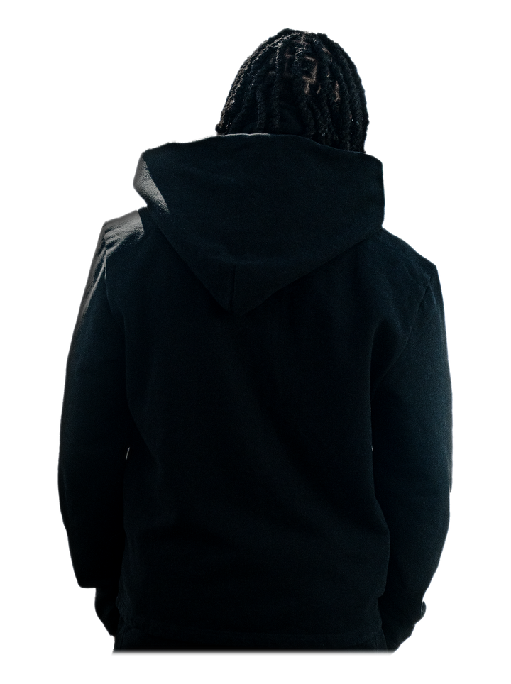 Kokusen Jacket (Onyx), back, on model