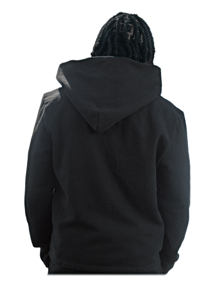 Kokusen Jacket (Onyx), back, on model