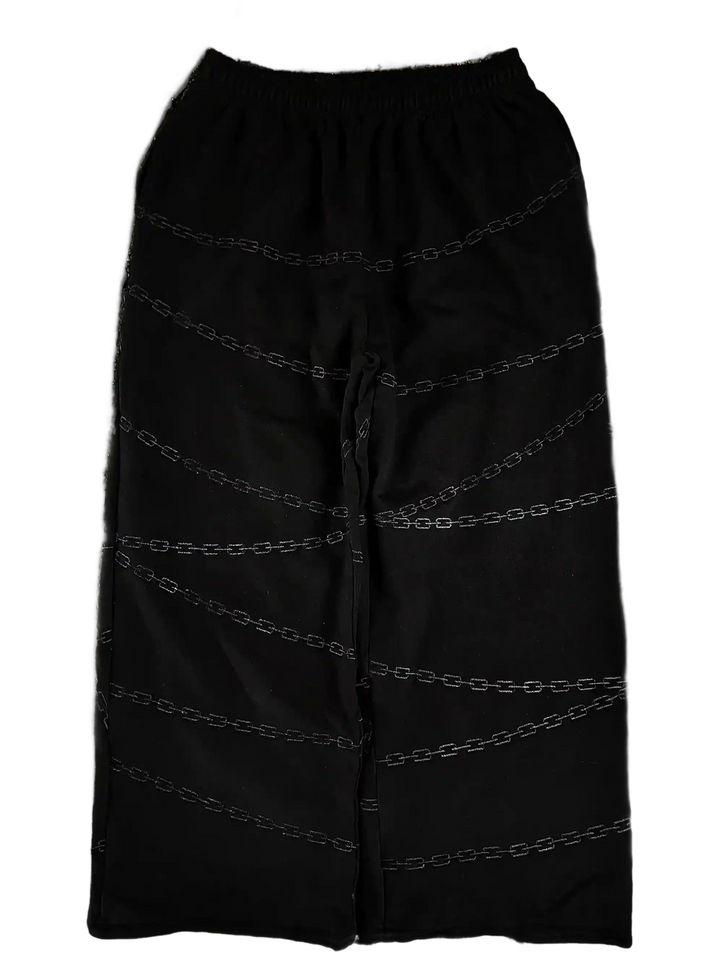 "Kurapika" Sweats (Black) - transparent cutout