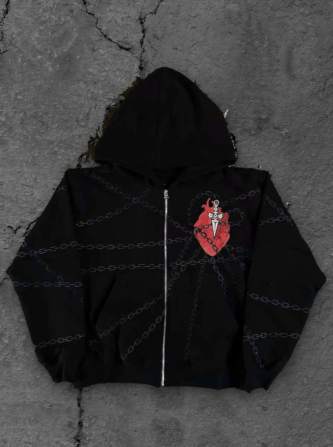 kurapika zip up black