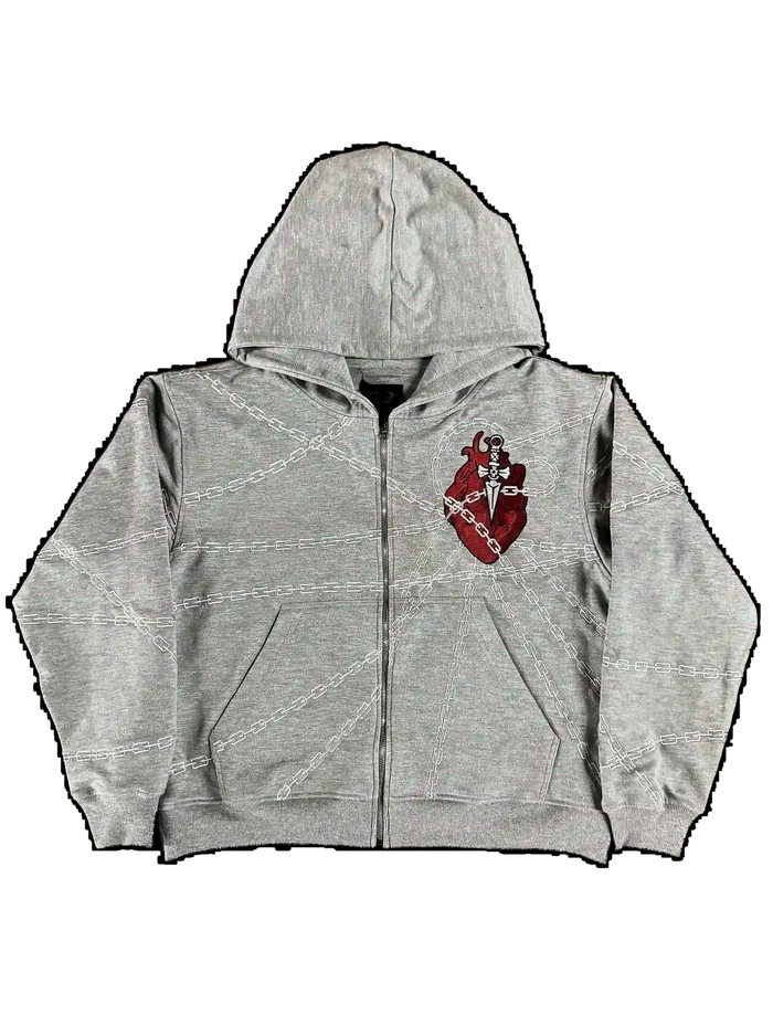 "Kurapika" Zip-Up (Grey)