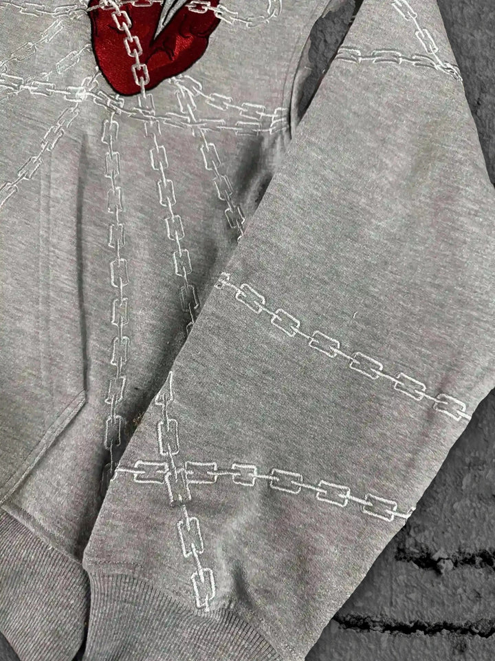 kurapika zip up grey