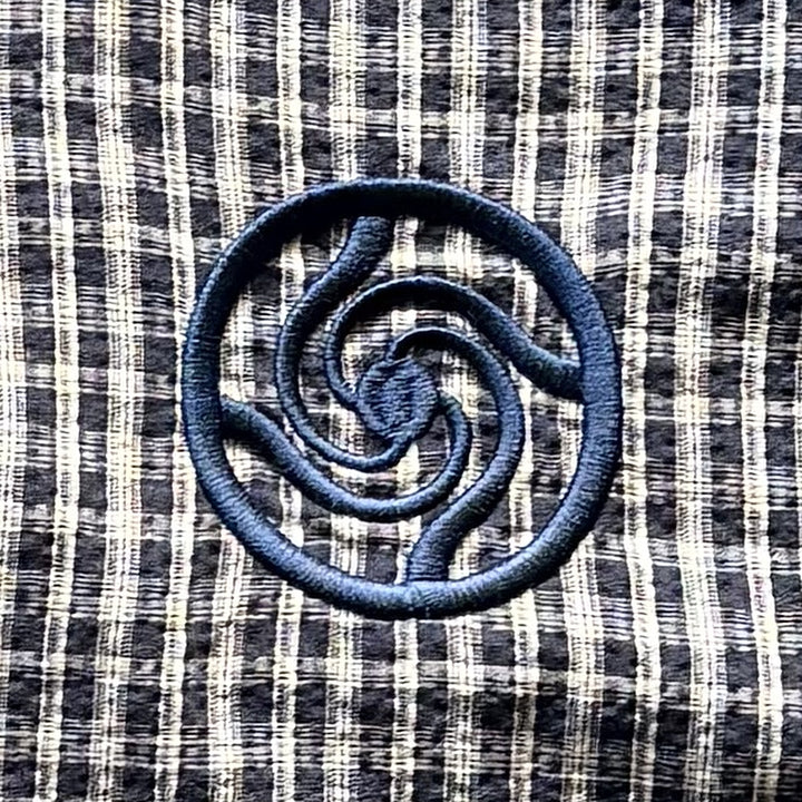 Kyoto Flannel Shirt, close-up: front emblem