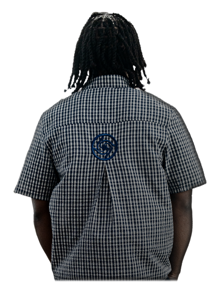 Kyoto Flannel Shirt, back, on model