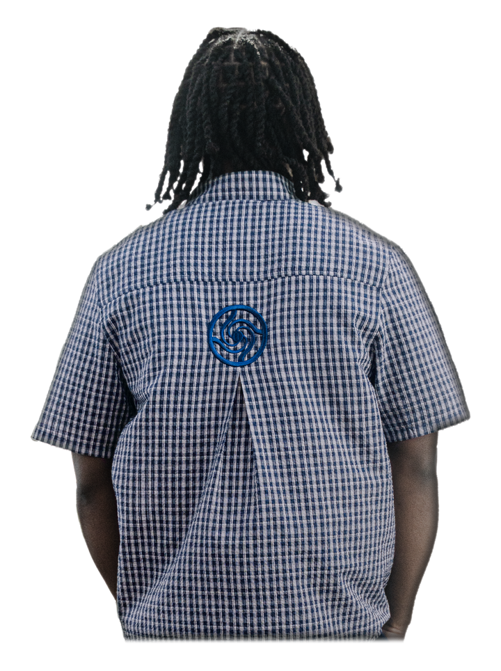 Kyoto Flannel Shirt, back, on model