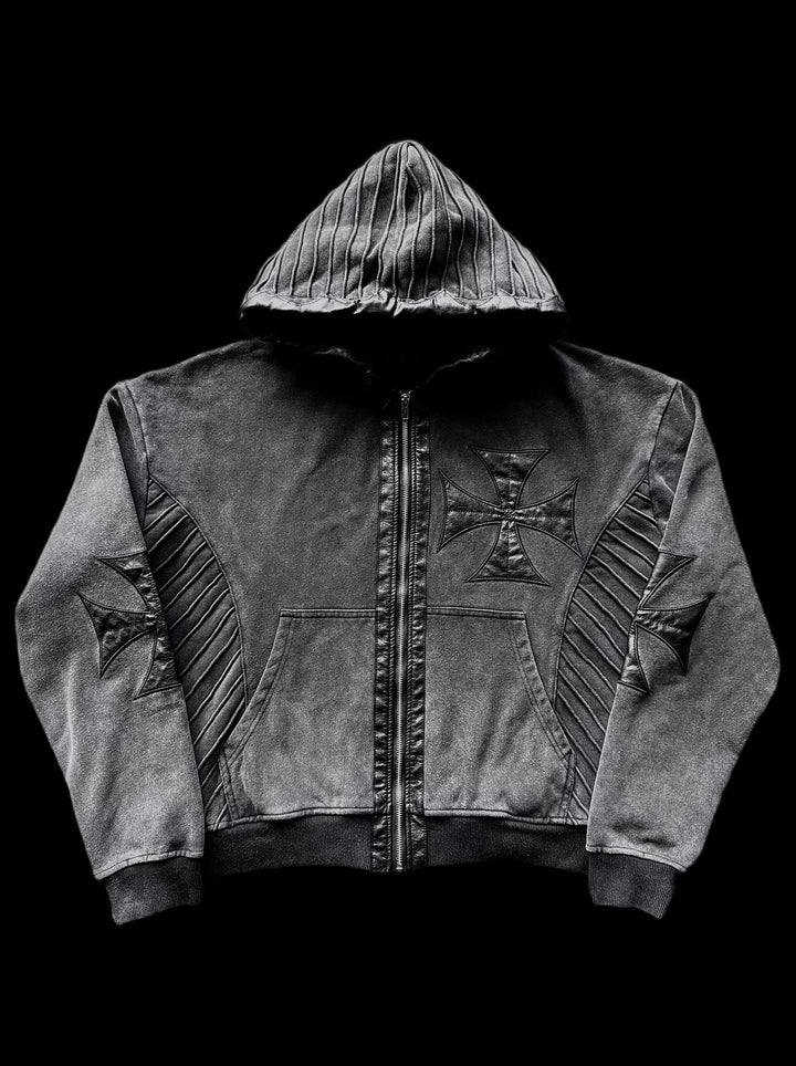 "Leon" Zip-Up on black