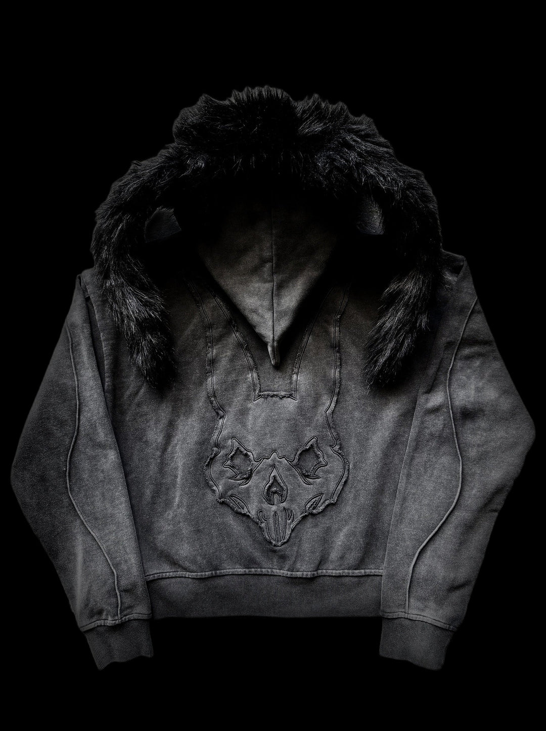 "Lycan" Bunny Zip on black