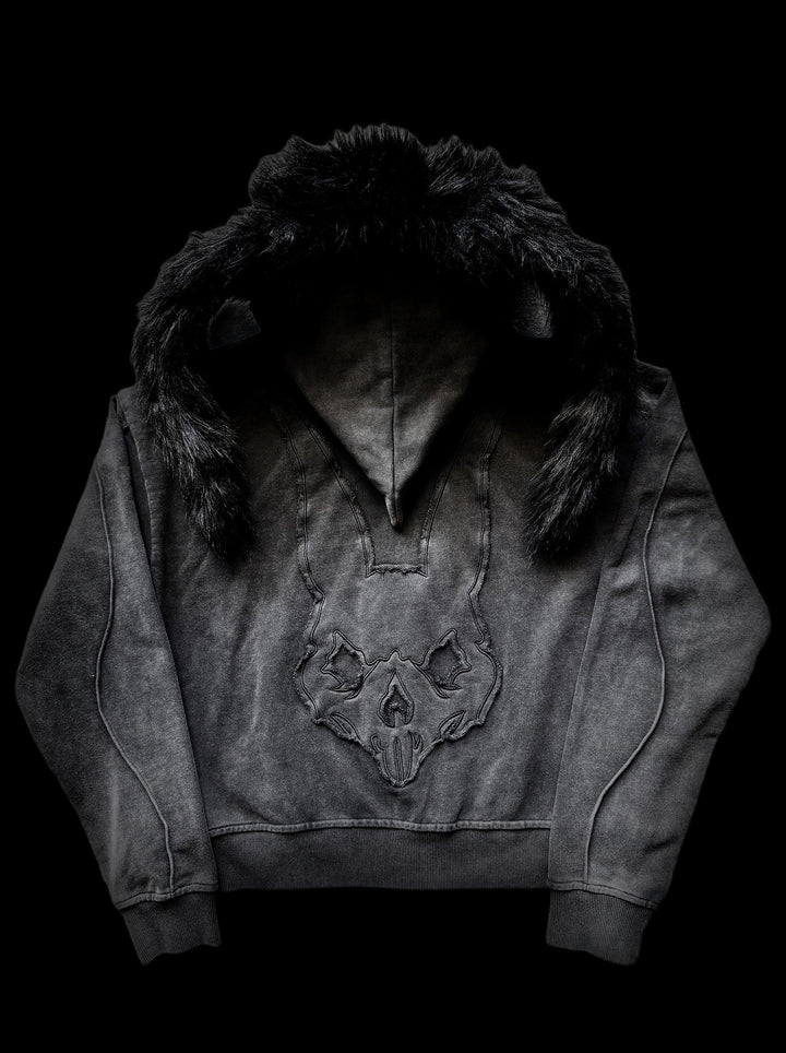"Lycan" Bunny Zip on black