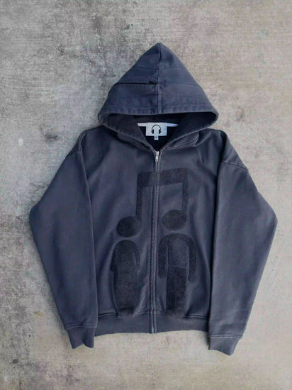 “Music Connects Us” v2 Zip (Grey) pholoh