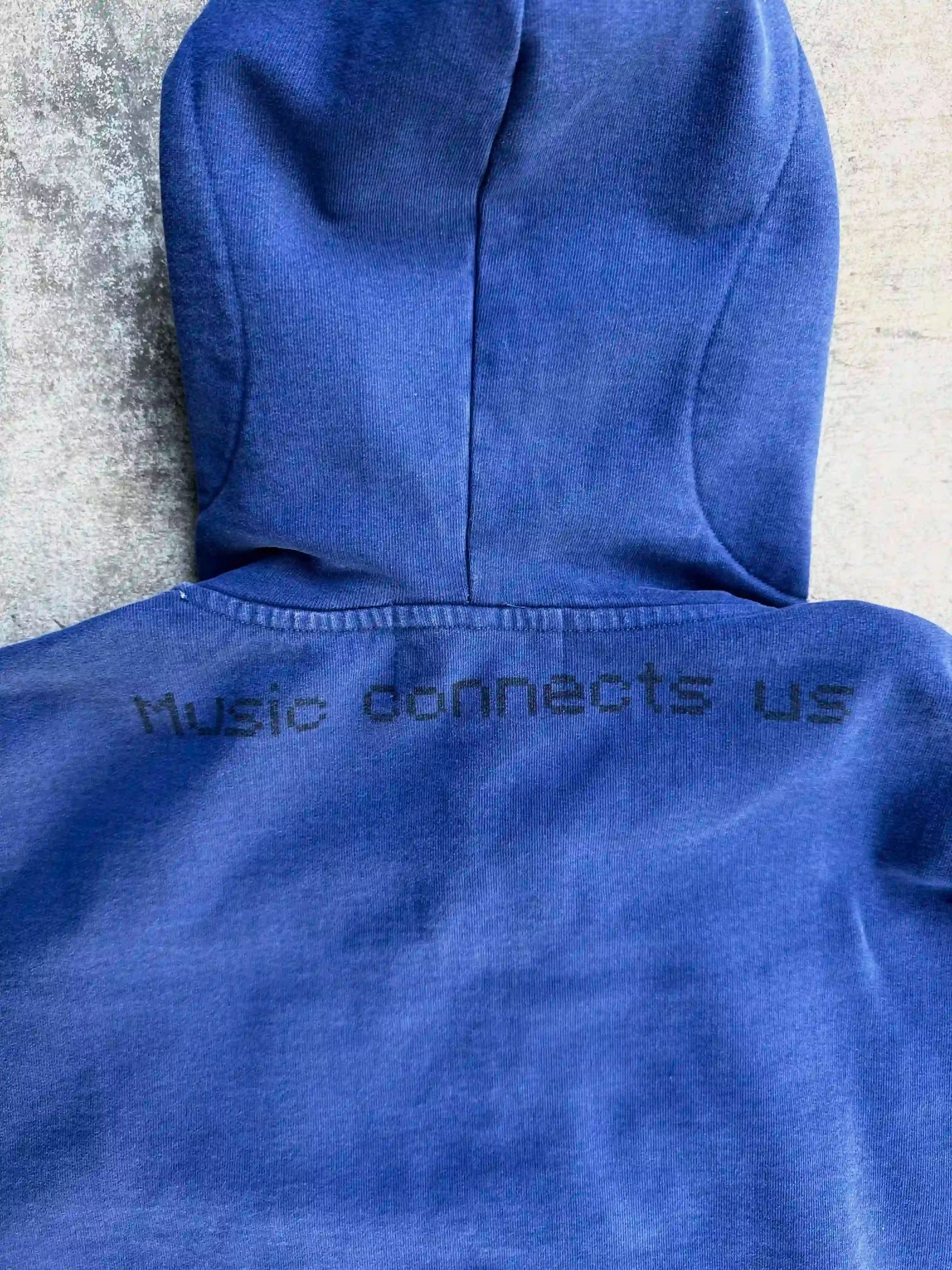 “Music Connects Us” Zip-Up (Blue)