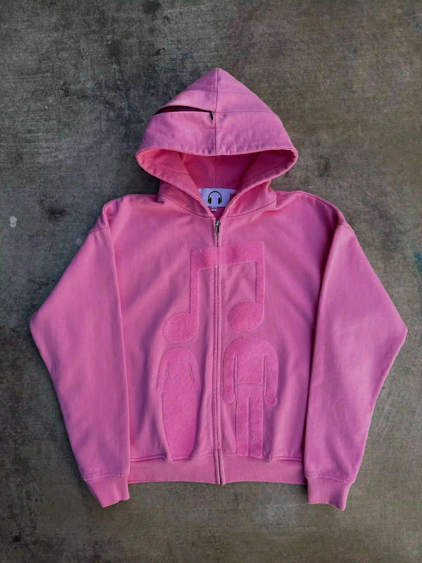 “Music Connects Us” v2 Zip (Pink) - Second Image