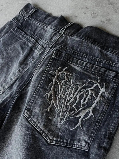 PHANTOM TROUPE JORTS+GHOUL ONYX TEE - pholoh