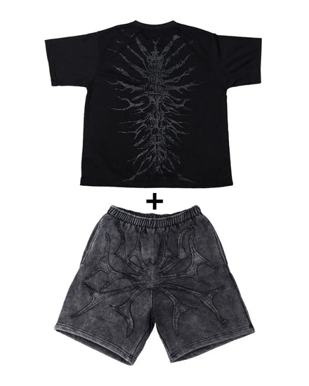 PHANTOM TROUPE SHORTS+GHOUL ONYX TEE - pholoh