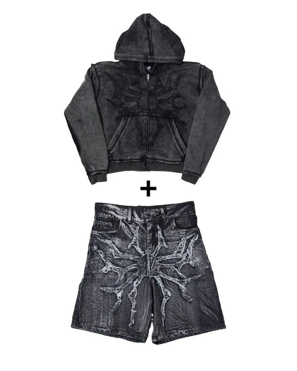 
    
      PHANTOM TROUPE ZIP UP + JORTS - pholoh
    
