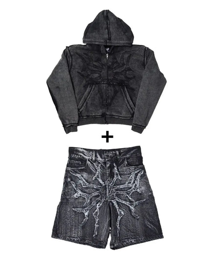 PHANTOM TROUPE ZIP UP + JORTS - pholoh