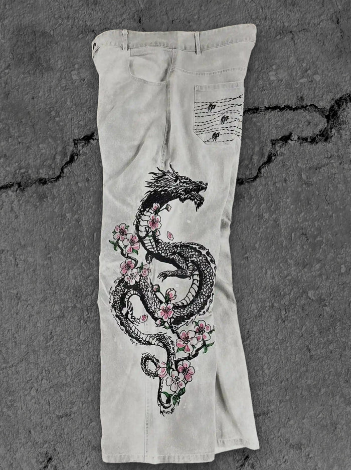 "Dragon" Jeans (White)