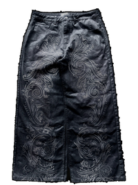 "Blood" Embroidered Jeans
