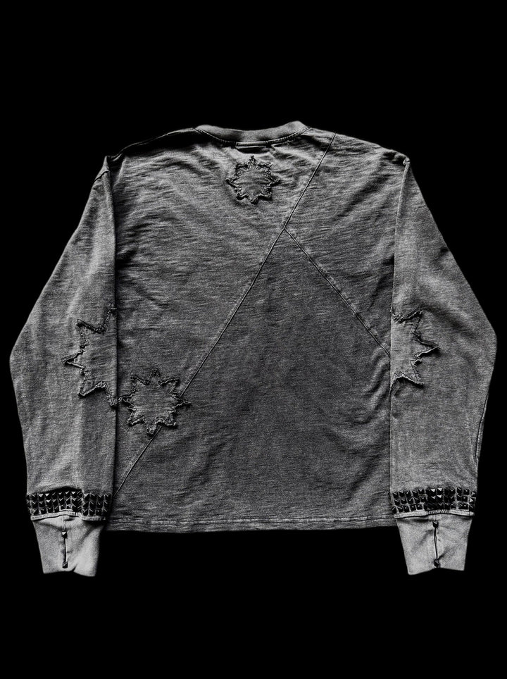 "Regenerator" Slub Longsleeve on black
