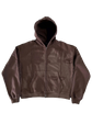 “Glitched” Zip-Up (Brown)