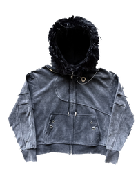 “Aux” Fur-Zip (Stone)
