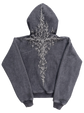 “Half a Million” Embroidery Zip-Up (Grey)