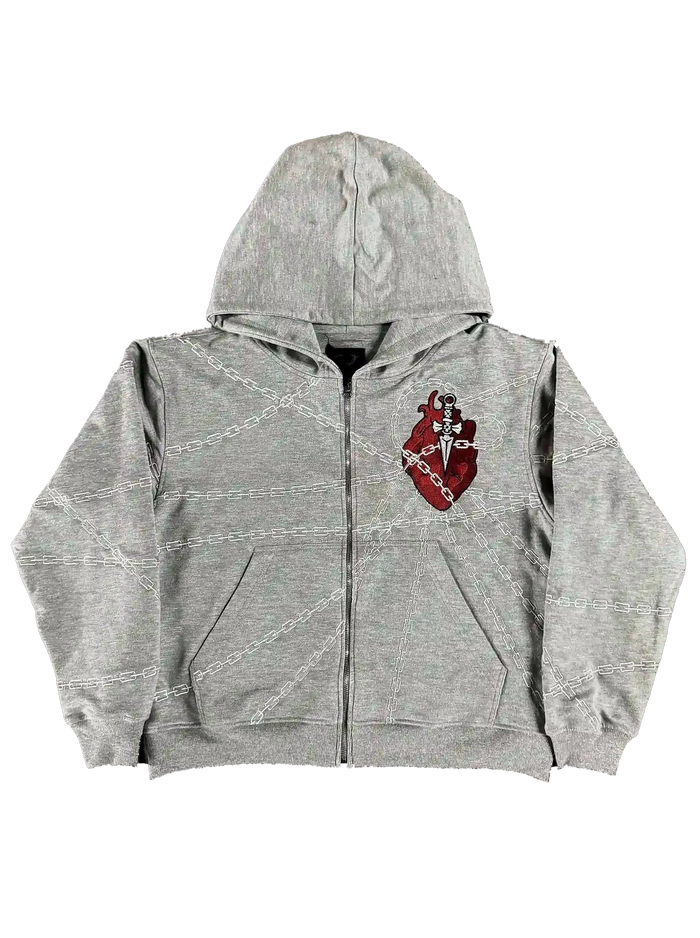 "Kurapika" Zip-Up (Grey)