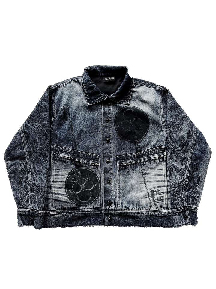 Wesker Embroidered Jacket in Navy
